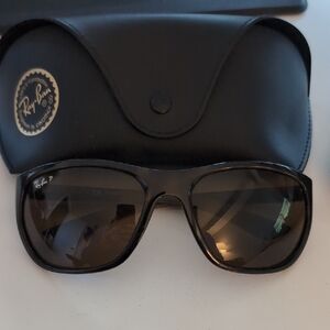 Ray-Ban Black and Brown Sunglasses